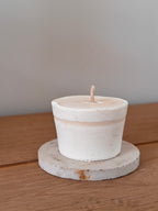 Lot de 4 recharges de cire SMALL +  Bougie "Ronde" Small +