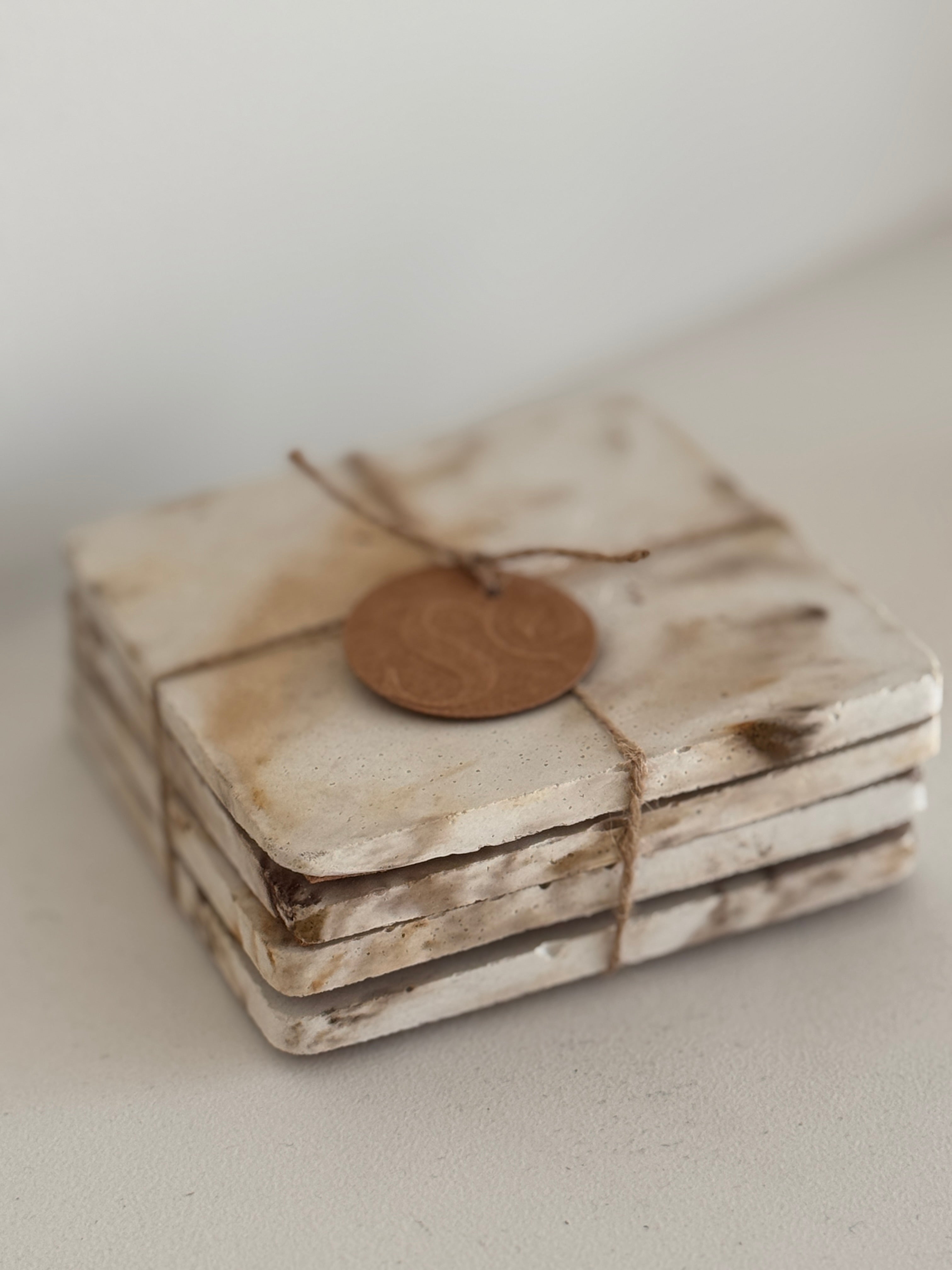 Lot de 4 Sous-verres Carré