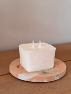 Lot de 2 Recharges de cire Bougie "Carrée" Small