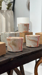 Bougie "Ronde" - Medium - "Red Touch"