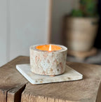 Lot de 4 recharges de cire SMALL +  Bougie "Ronde" Small +