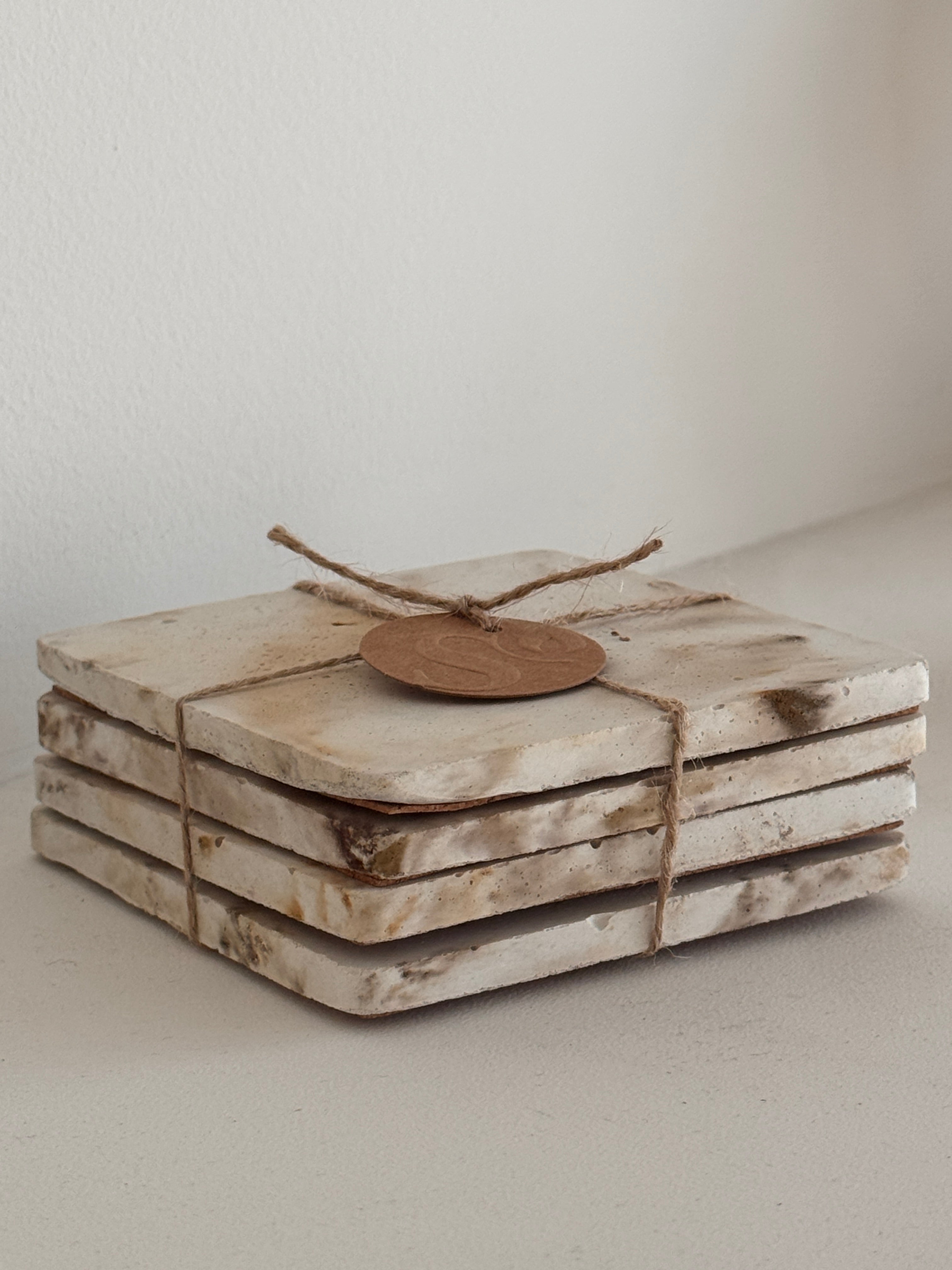 Lot de 4 Sous-verres Carré