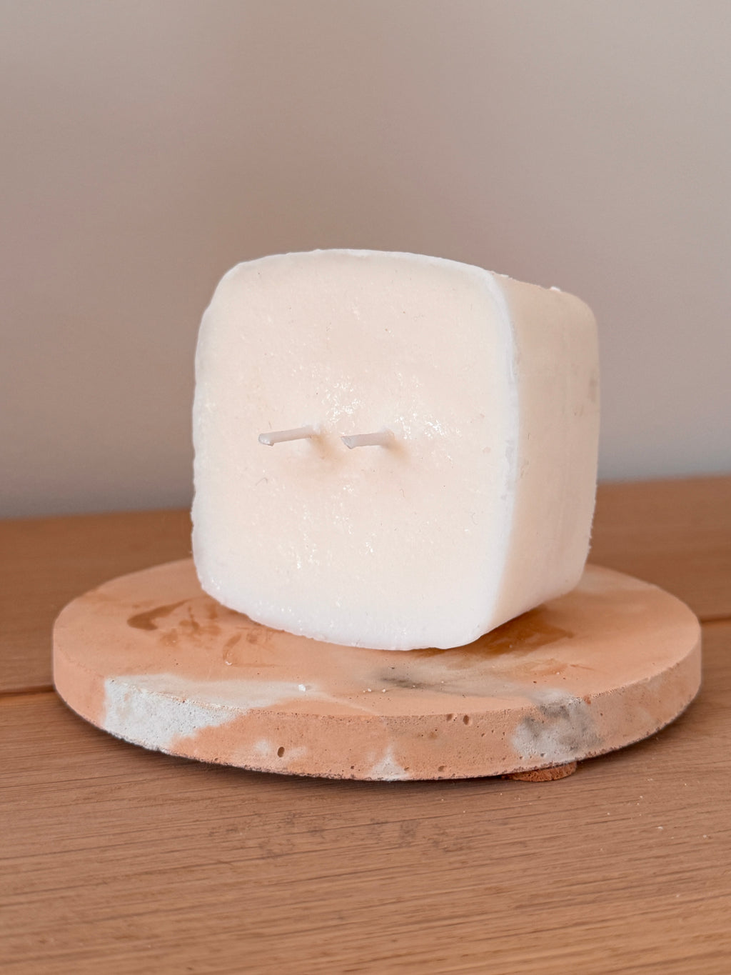 Lot de 2 Recharges de cire Bougie "Carrée" Small