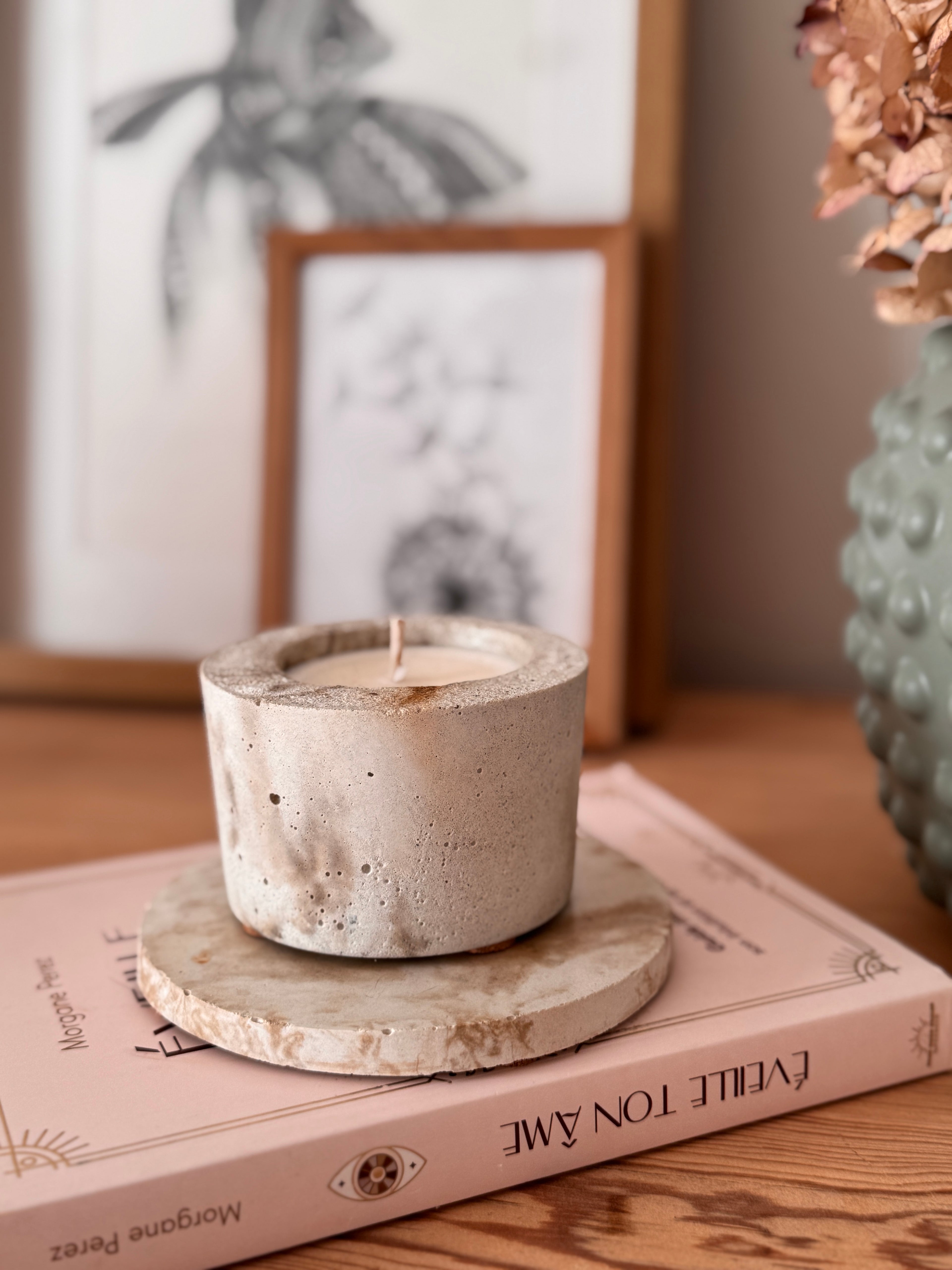 Bougie "Ronde" - Small - "Brown Effect"