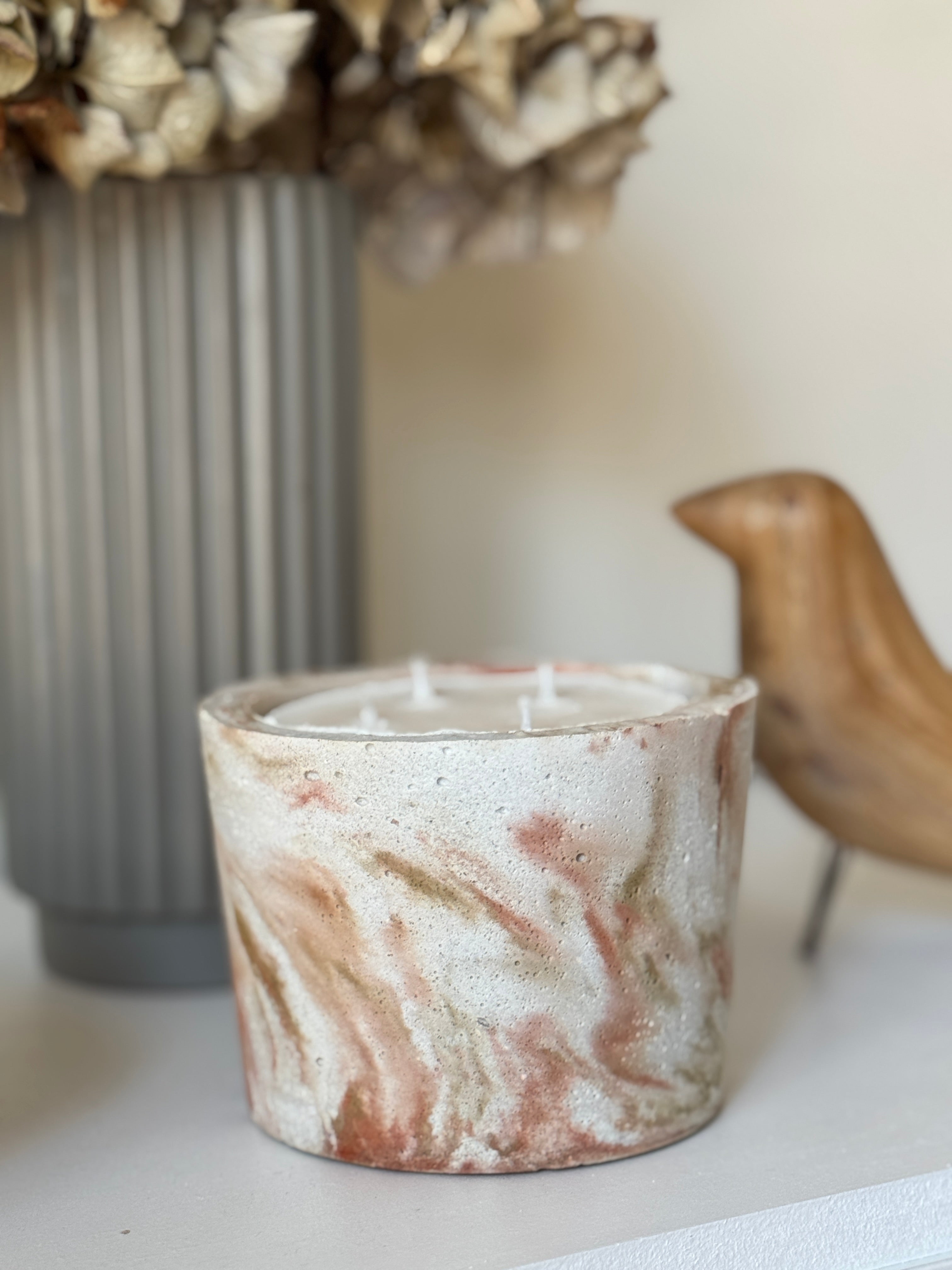 Bougie "Ronde" - Medium - "Red Touch"