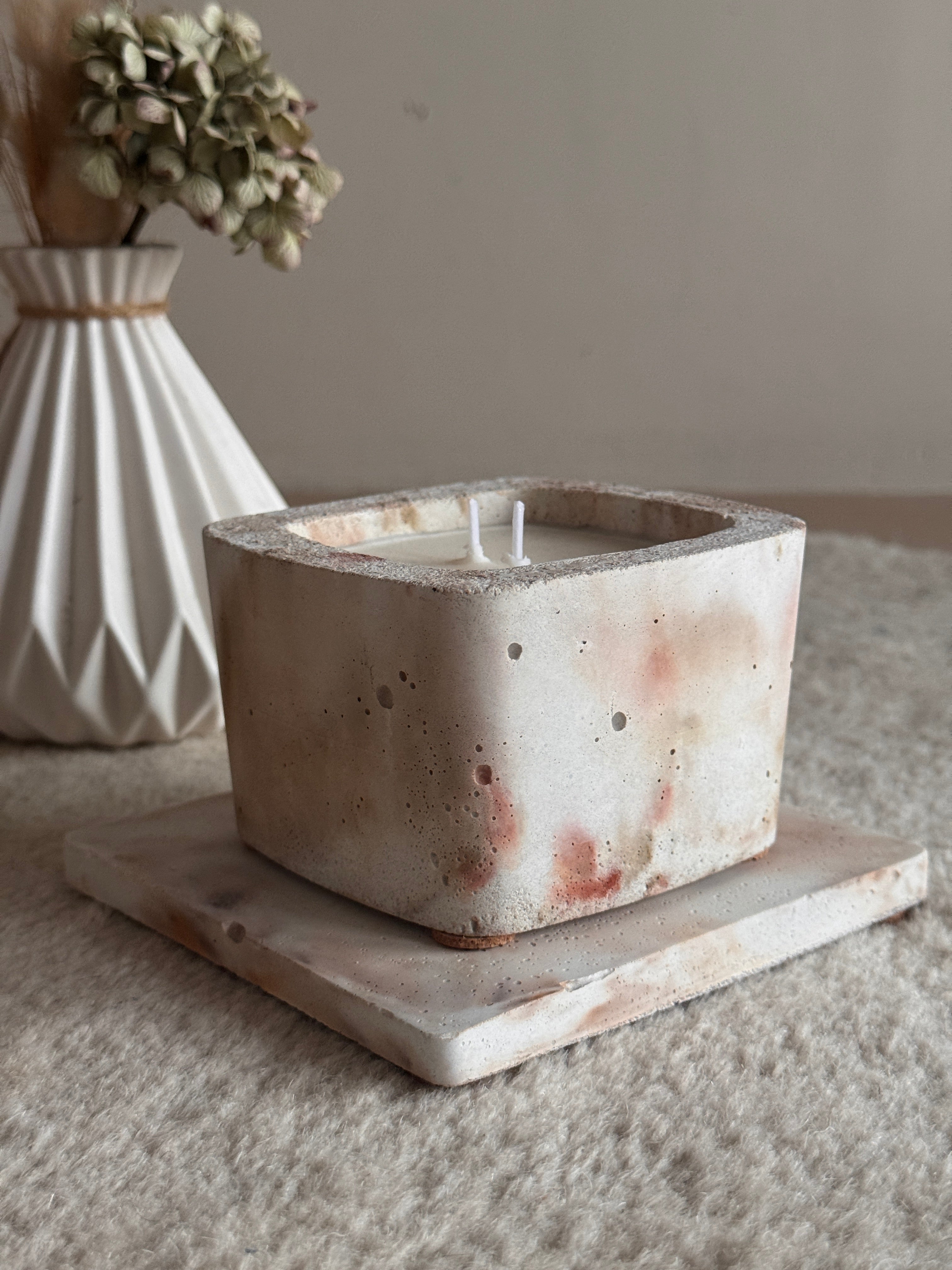 Bougie "Carrée" - Small - "Red Touch"