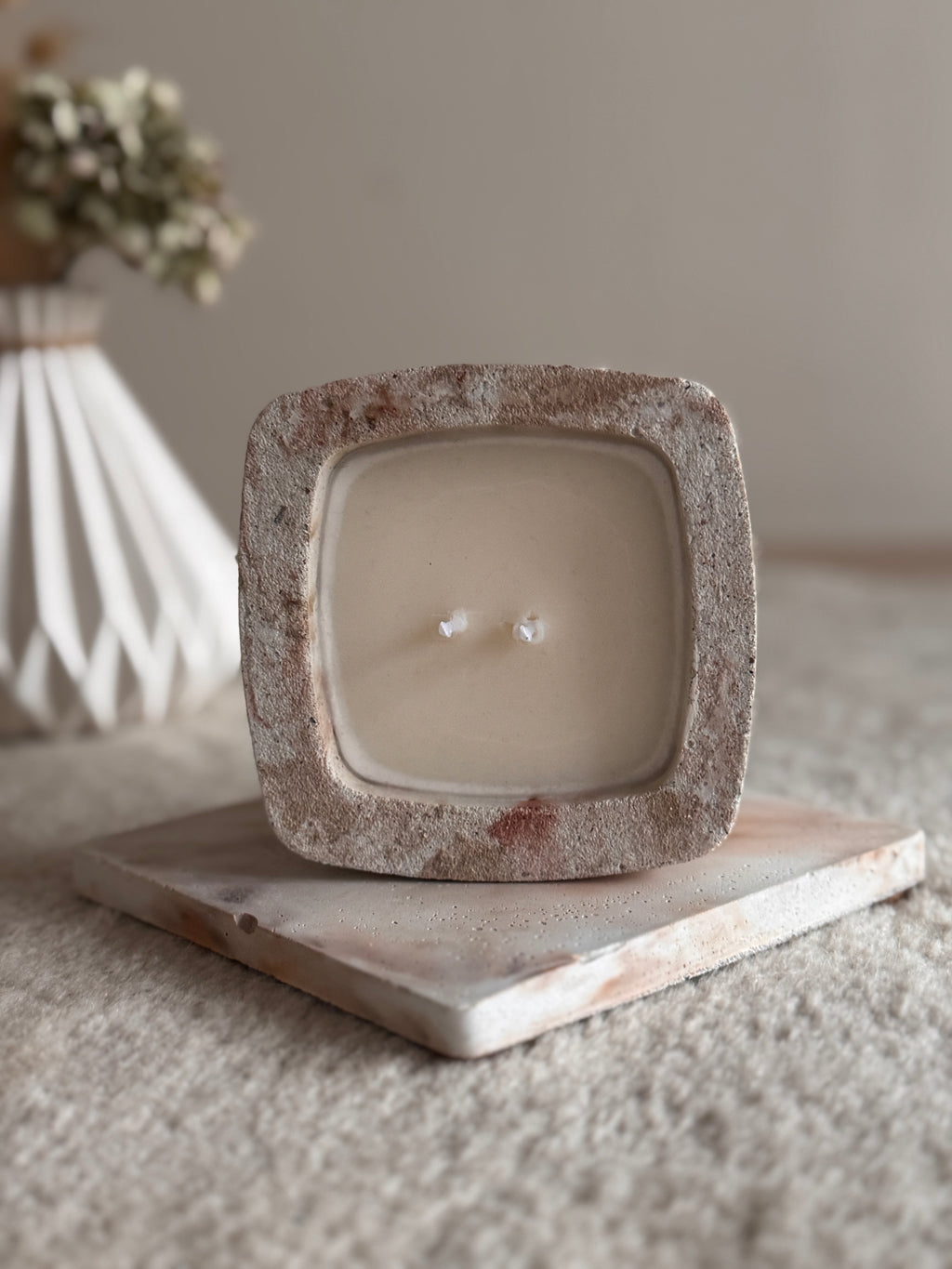 Bougie "Carrée" - Small - "Red Touch"