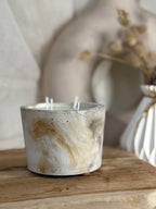 Bougie "Ronde" -  Medium - "Brown Effect"