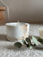 Bougie "Ronde" - Small - "Brown Effect"