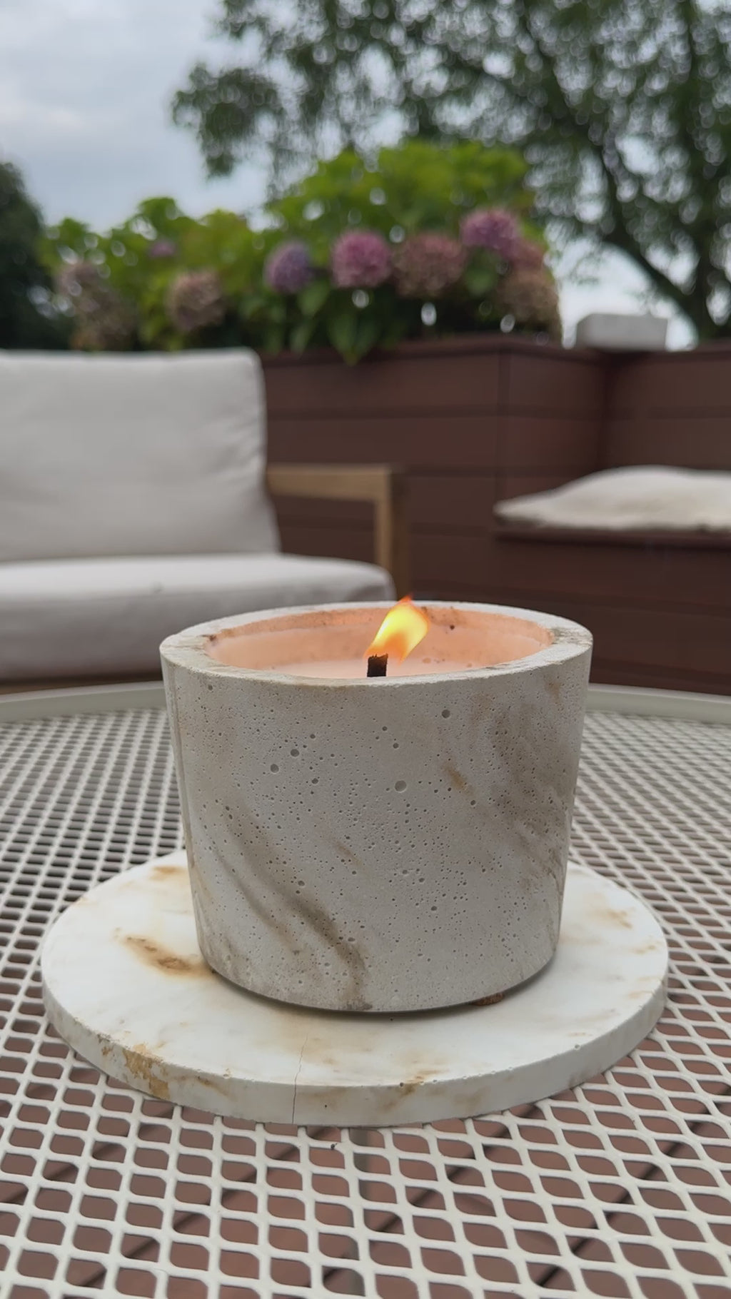 Bougie "Ronde" -  Medium - EXTERIEURE