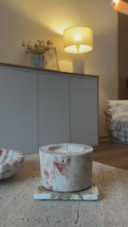 Bougie "Ronde" - Small - "Brown Effect"